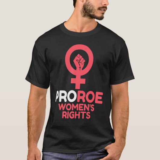 Verdedig Roe V Wade Pro Choice Abortion Rights Fem T-shirt (Voorkant)