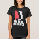 Verdedig Roe V Wade Pro Choice Abortion Rights Fem T-shirt (Voorkant)