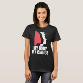 Verdedig Roe V Wade Pro Choice Abortion Rights Fem T-shirt (Voorkant volledig)