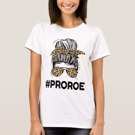 Verdedig Roe V Wade Pro Choice Abortion Rights Fem T-shirt (Voorkant)