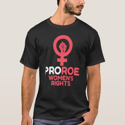Verdedig Roe V Wade Pro Choice Abortion Rights Fem T-shirt (Voorkant)