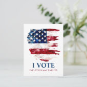 Verdedig tarieven en belastingen politieke inflati briefkaart (Staand voorkant)