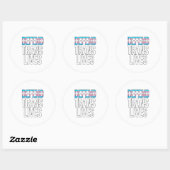 Verdedig Translevens Ronde Sticker (Vel)