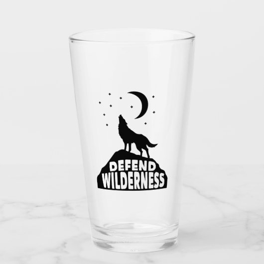 Verdedig Wilderness Wolf Moon Glas (Voorkant)