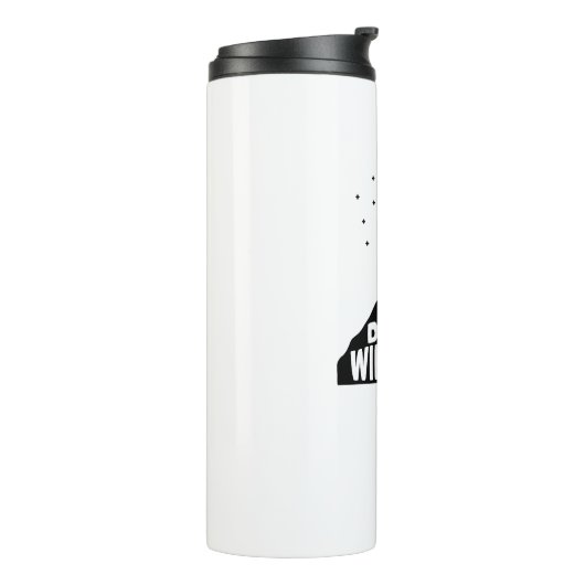 Verdedig Wilderness Wolf Moon Thermosbeker (Gedraaid links)