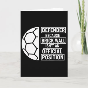 Verdediger Bakstenen Muur Positie Sport Voetbal Ll Kaart