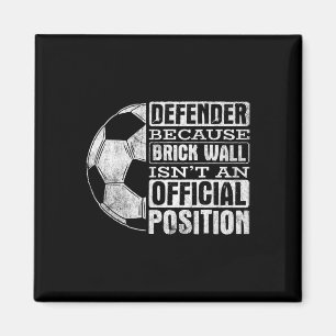 Verdediger Bakstenen Muur Positie Sport Voetbal Ll Magneet
