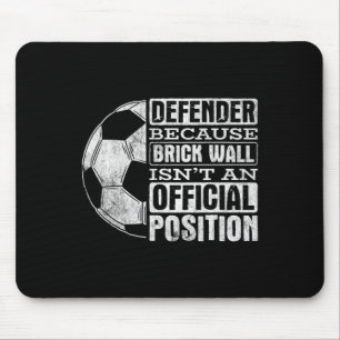 Verdediger Bakstenen Muur Positie Sport Voetbal Ll Muismat