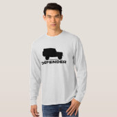Verdediger Silhouette Long Hoeve T-shirt (Voorkant volledig)