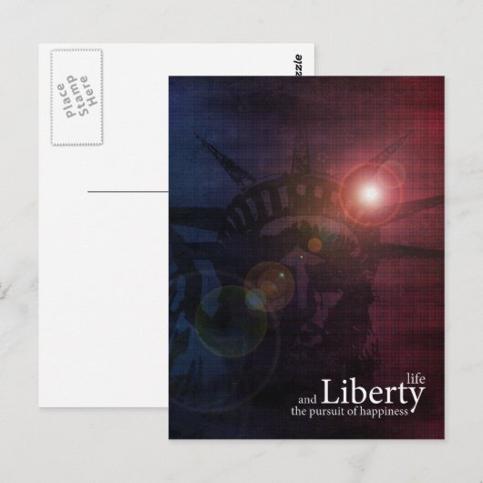 Verdediger van de vrijheid briefkaart (Voorkant / Achterkant)