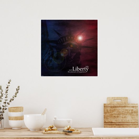 Verdediger van de vrijheid poster (Keuken)