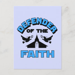 Verdediger van het geloof briefkaart