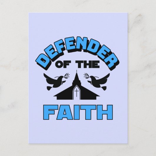 Verdediger van het geloof briefkaart (Voorkant)