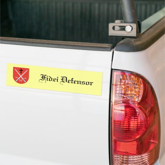 Verdediger van het geloof bumpersticker (Op Truck)