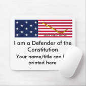 Verdediger van het grondwettelijk muispad #2 muismat (Met muis)