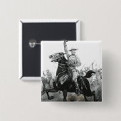 Verdediger van Mafeking Vierkante Button 5,1 Cm (Voorkant /achterkant)