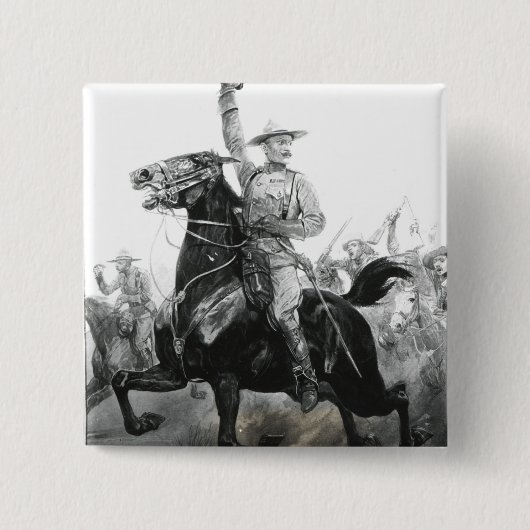 Verdediger van Mafeking Vierkante Button 5,1 Cm (Voorkant)