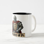 Verdediger van Pi Tweekleurige Koffiemok (Voorkant rechts)