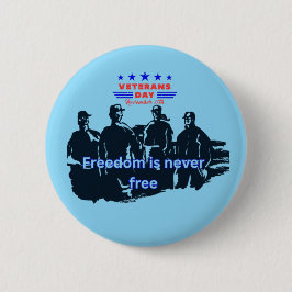 Verdedigers van de vrijheid babyblauw ronde button 5,7 cm