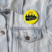 Verdedigers van de vrijheid helder geel ronde button 5,7 cm (In situ)