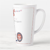Verdedigers van vrijheid wit latte mok (Rechts)