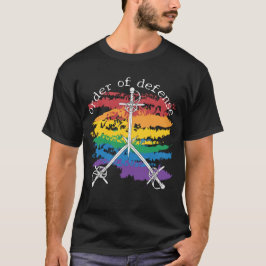 Verdediging Houtsnede Trots T-shirt