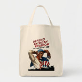 Verdediging van Amerikaanse vrijheid Tote Bag (Voorkant)