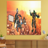 Verdediging van de Aarde Canvas Afdruk (Insitu (Woonkamer))