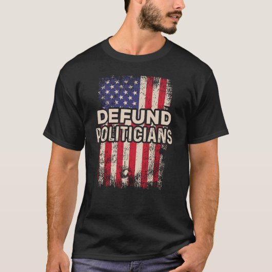 Verdediging van de Amerikaanse vlag tegen de reger T-shirt (Voorkant)