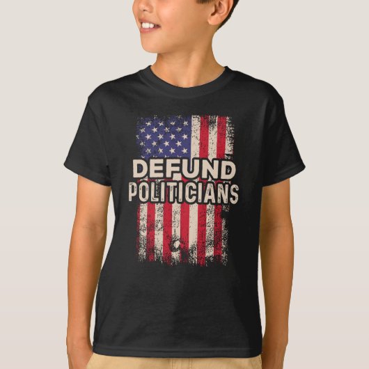 Verdediging van de Amerikaanse vlag tegen de reger T-shirt (Voorkant)