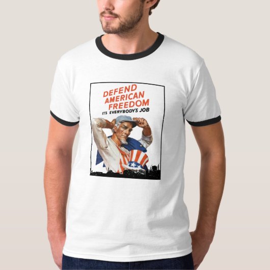 Verdediging van de Amerikaanse vrijheid T-shirt (Voorkant)