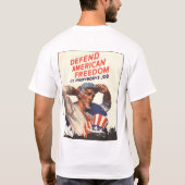 Verdediging van de Amerikaanse vrijheid T-shirt (Achterkant)