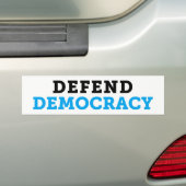 Verdediging van de Bumpersticker Democratie Light (Op auto)