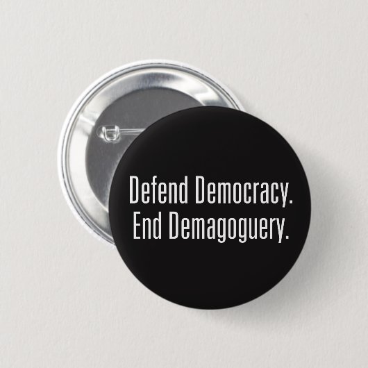 Verdediging van de Button Democratie/Eind Demagogu (Voorkant /achterkant)
