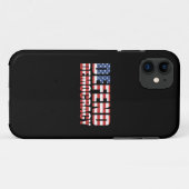 Verdediging van de democratische pro-democratische Case-Mate iPhone case (Achterkant (horizontaal))