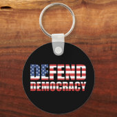 Verdediging van de democratische pro-democratische sleutelhanger (Voorkant)