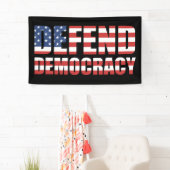 Verdediging van de democratische pro-democratische spandoek (Insitu)