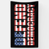 Verdediging van de democratische pro-democratische spandoek (Verticaal)