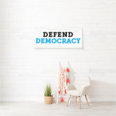 Verdediging van Democratiebanner Spandoek (Insitu)