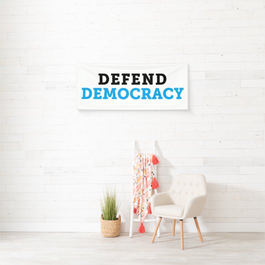 Verdediging van Democratiebanner Spandoek (Insitu)