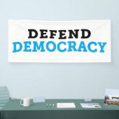 Verdediging van Democratiebanner Spandoek (Beurs)