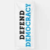 Verdediging van Democratiebanner Spandoek (Verticaal)