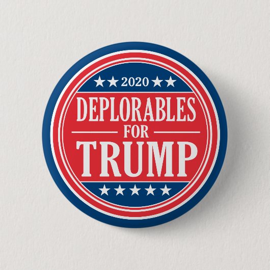Verdediging van Donald Trump en Mike Pence 2020 Ronde Button 5,7 Cm (Voorkant)