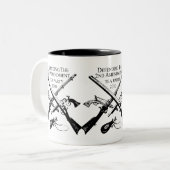 VERDEDIGING VAN HET TWEEDE AMENDEMENT TWEEKLEURIGE KOFFIEMOK (Voorkant links)