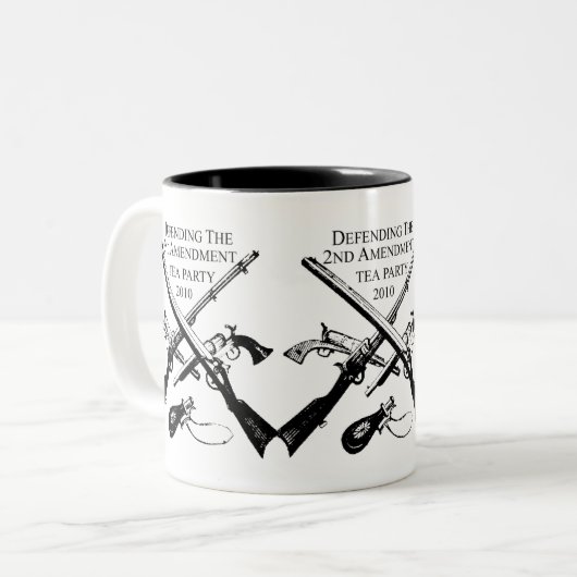 VERDEDIGING VAN HET TWEEDE AMENDEMENT TWEEKLEURIGE KOFFIEMOK (Voorkant links)