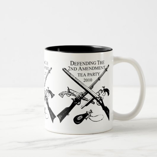 VERDEDIGING VAN HET TWEEDE AMENDEMENT TWEEKLEURIGE KOFFIEMOK (Rechts)