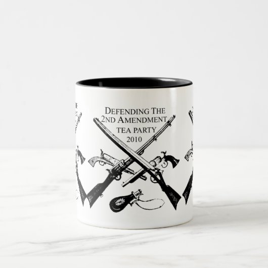 VERDEDIGING VAN HET TWEEDE AMENDEMENT TWEEKLEURIGE KOFFIEMOK (Center)