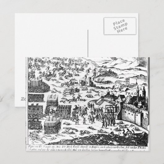 Verdediging van Praag, 1618 Briefkaart (Voorkant / Achterkant)