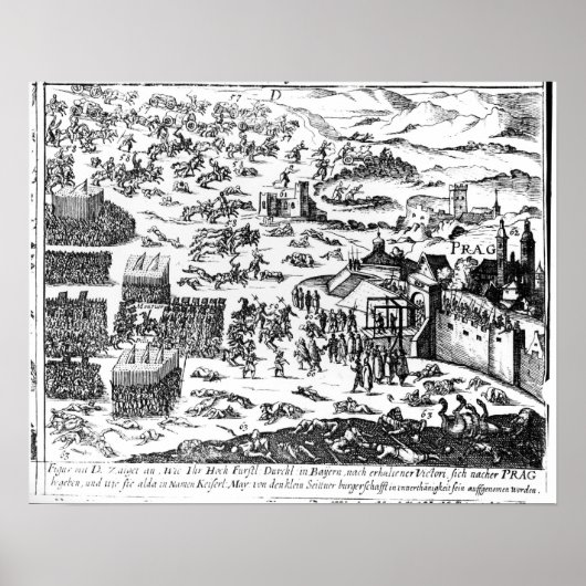 Verdediging van Praag, 1618 Poster (Voorkant)