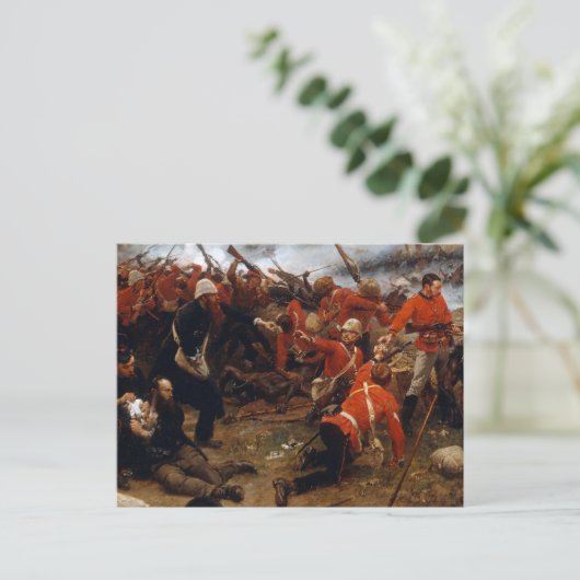 Verdediging van Rorke's Drift Briefkaart (Staand voorkant)